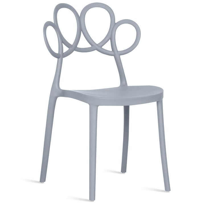 Scandinavian plastic dining chair mila conceptual design.