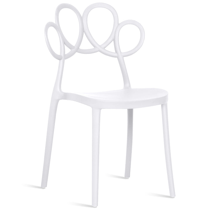 Scandinavian plastic dining chair mila layered structure.
