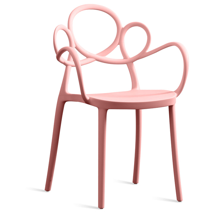Scandinavian Plastic Armrest Dining Chair MINA Still Life