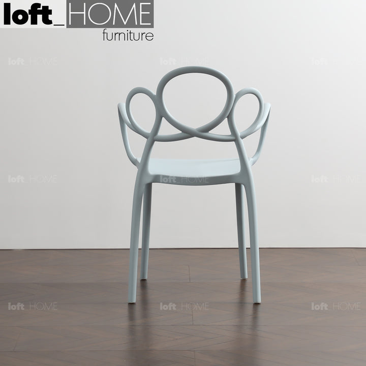 Scandinavian Plastic Armrest Dining Chair MINA Detail