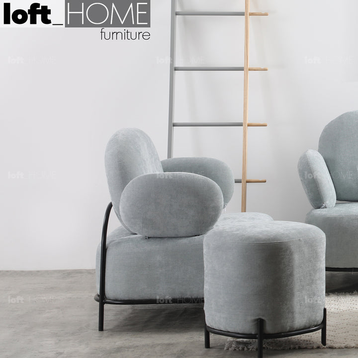 Scandinavian Fabric 1 Seater Sofa LUCIA Conceptual