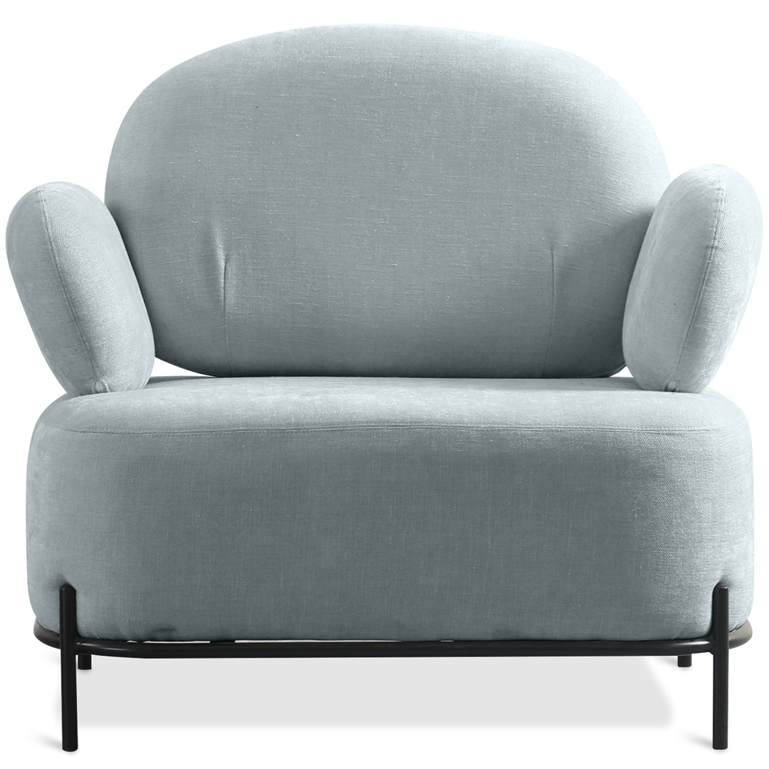 Scandinavian Fabric 1 Seater Sofa LUCIA Layered