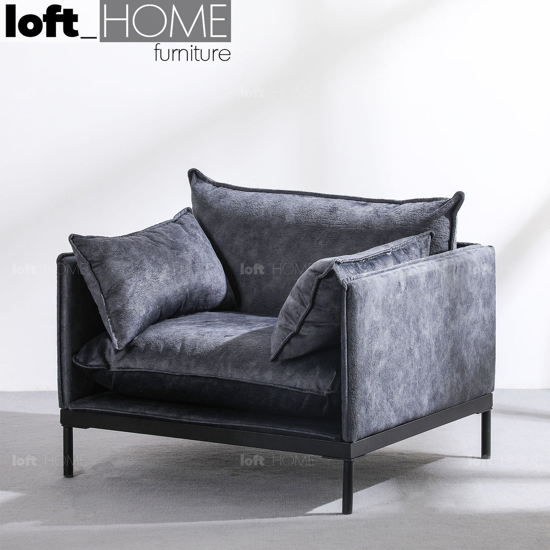 Scandinavian Fabric 1 Seater Sofa LIAM Panoramic