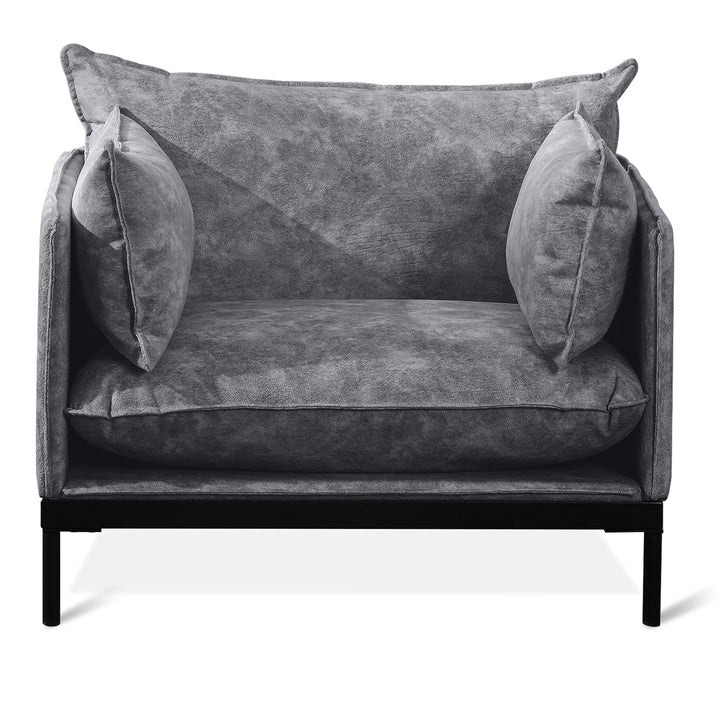 Scandinavian Fabric 1 Seater Sofa LIAM Layered