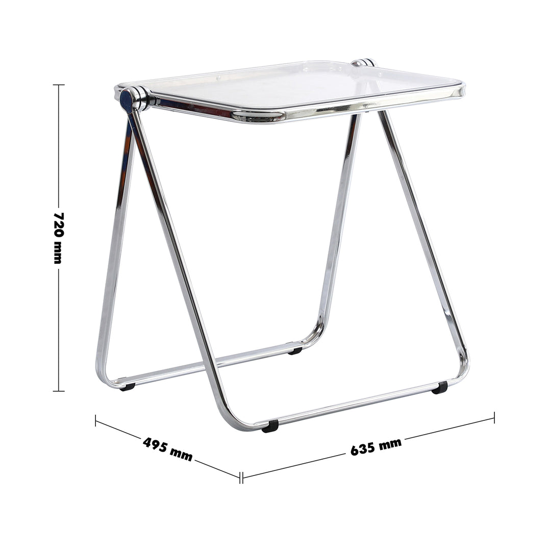 Scandinavian Plastic Foldable Study Table FIKAS Size Chart