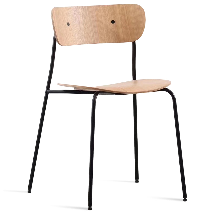 Scandinavian Wood Dining Chair PAVILION AV1 White Background