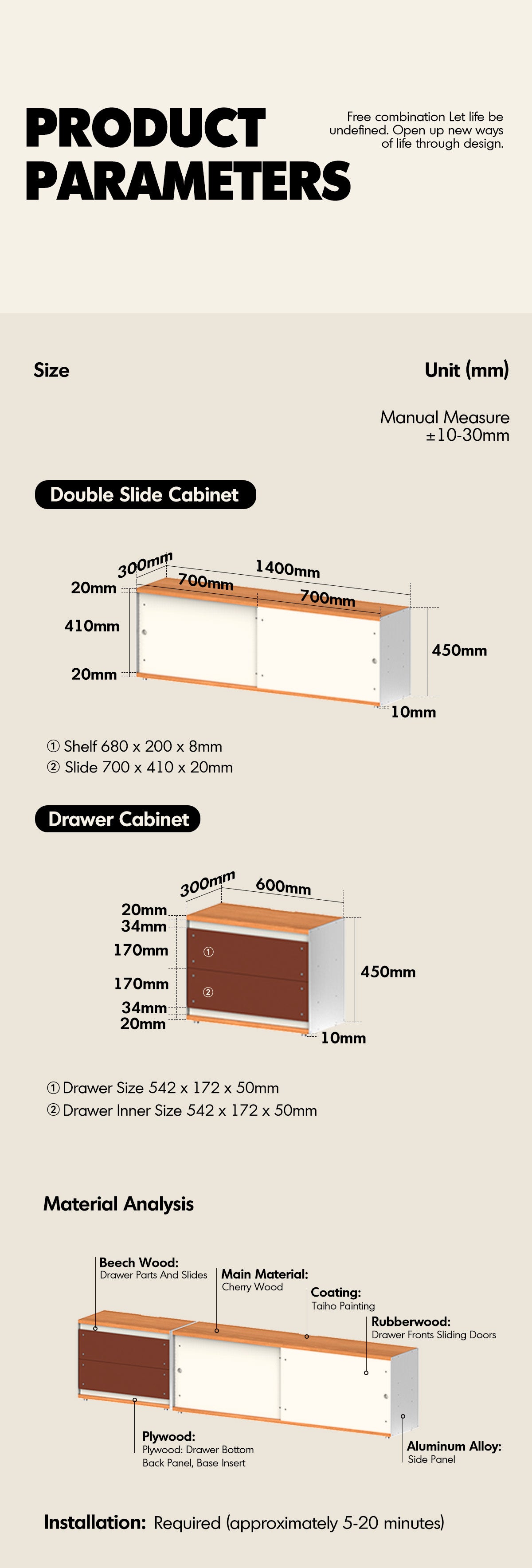 Bauhaus Aluminium Modular TV Console GEOMETRIC Good to Know - 9