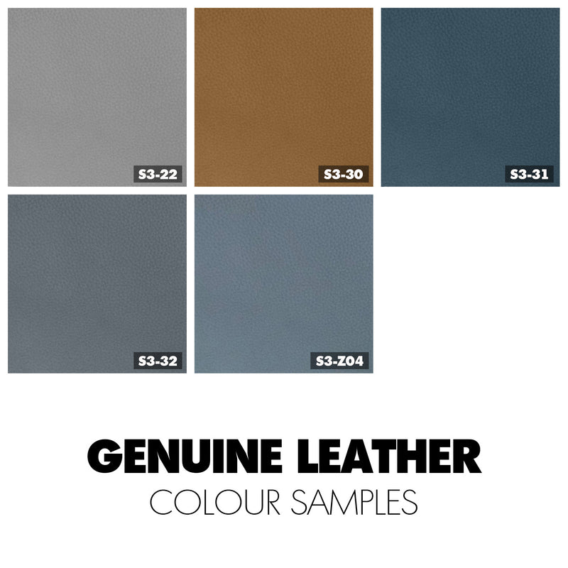 Modern Genuine Leather Electric Recliner Sofa 2 Seater CARLOS Color Swatches