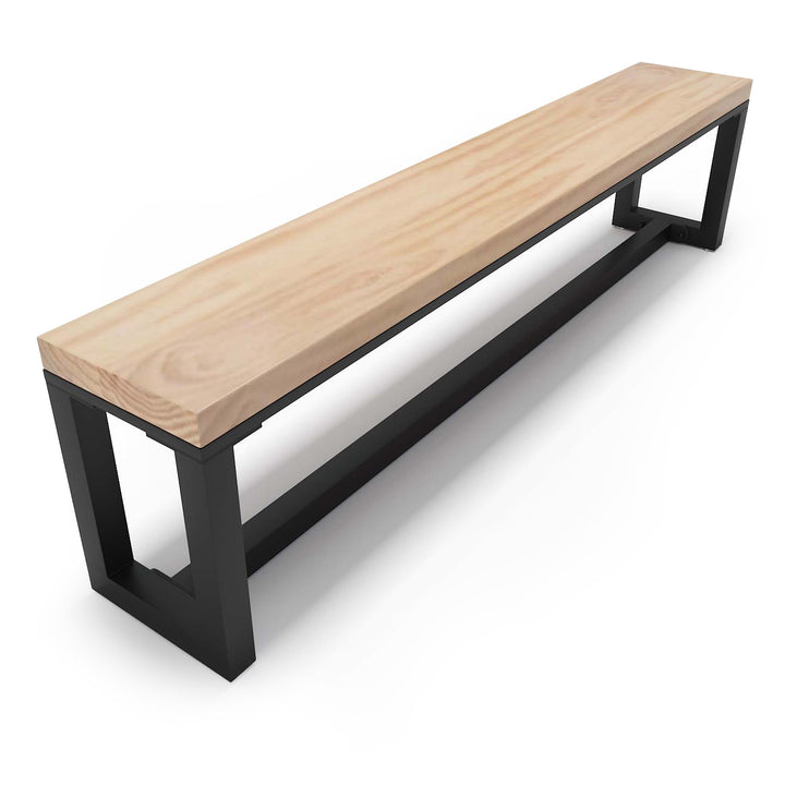 Industrial Pine Wood Dining Bench CLASSIC Detail 2