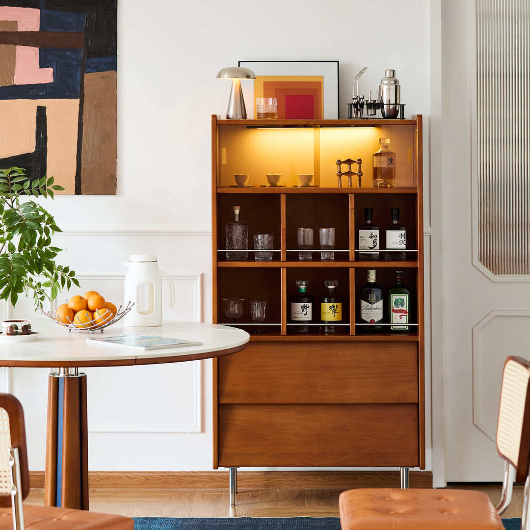 Vintage boxwood display cabinet mies environmental situation.