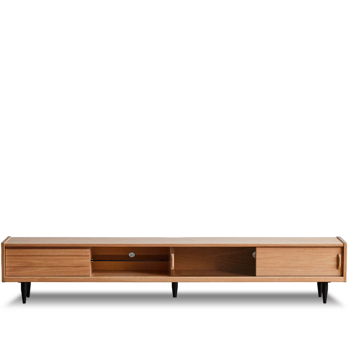 Scandinavian oak wood tv console lyne situational feels.