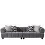 Modern Velvet Fabric Sectional 4 Seater Sofa RAVEN