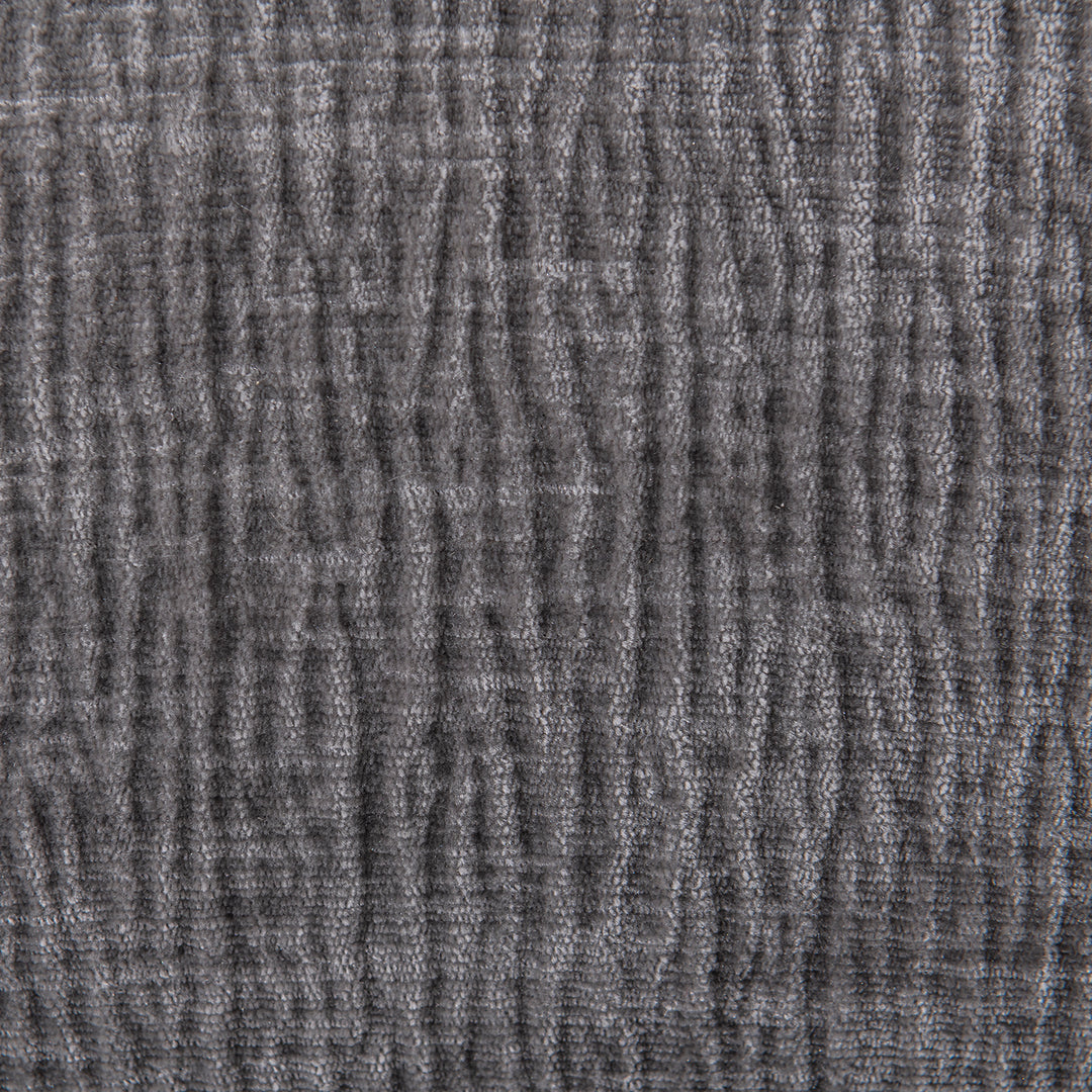 Modern velvet fabric 3 seater sofa raven in real life style.