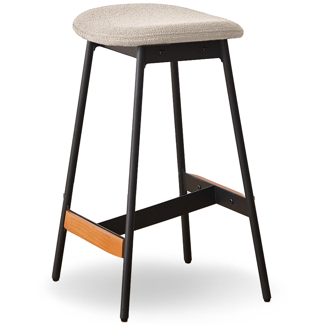 Modern boucle fabric bar chair bird environmental situation.