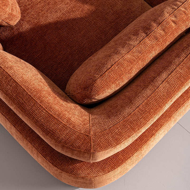 Cream velvet fabric modular corner 3 seater sofa bubba environmental situation.