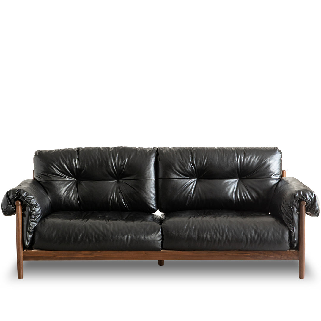 Scandinavian chenille velvet fabric walnut wood 3 seater sofa sofa open backed environmental situation.