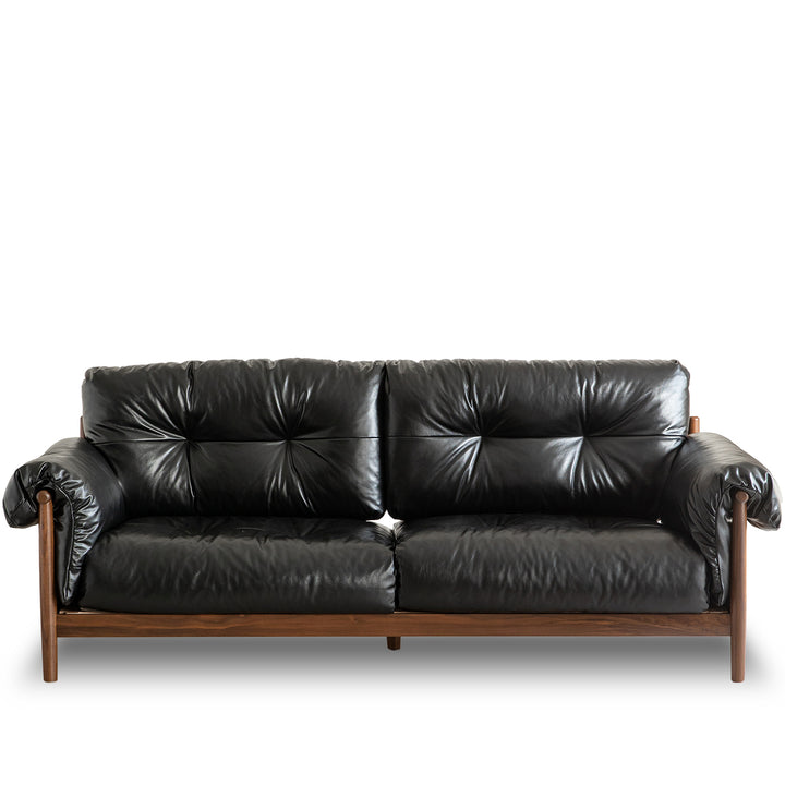 Scandinavian chenille velvet fabric walnut wood 3 seater sofa sofa open backed environmental situation.