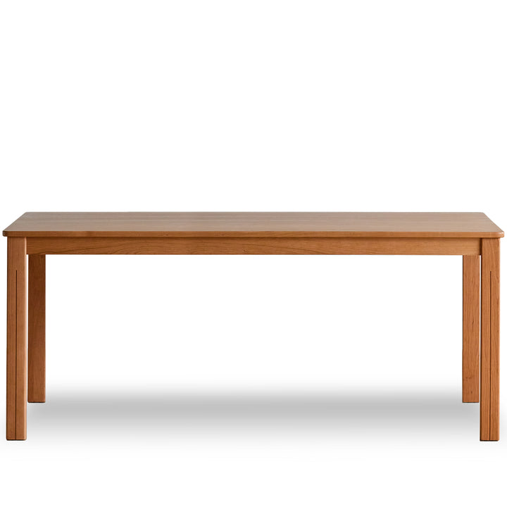Scandinavian cherry wood dining table eclipse conceptual design.