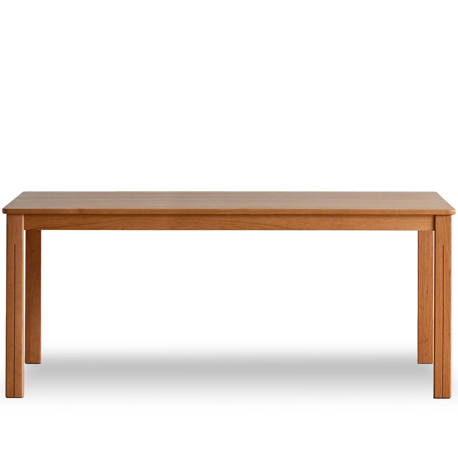 Scandinavian cherry wood dining table eclipse conceptual design.