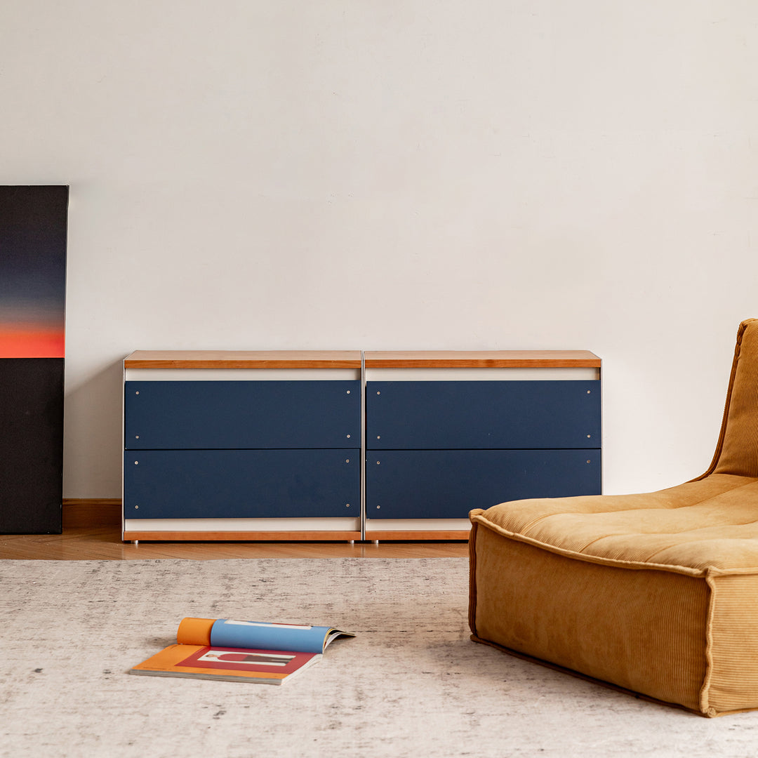 Bauhaus-aluminium-modular-tv-console-geometric environmental situation.
