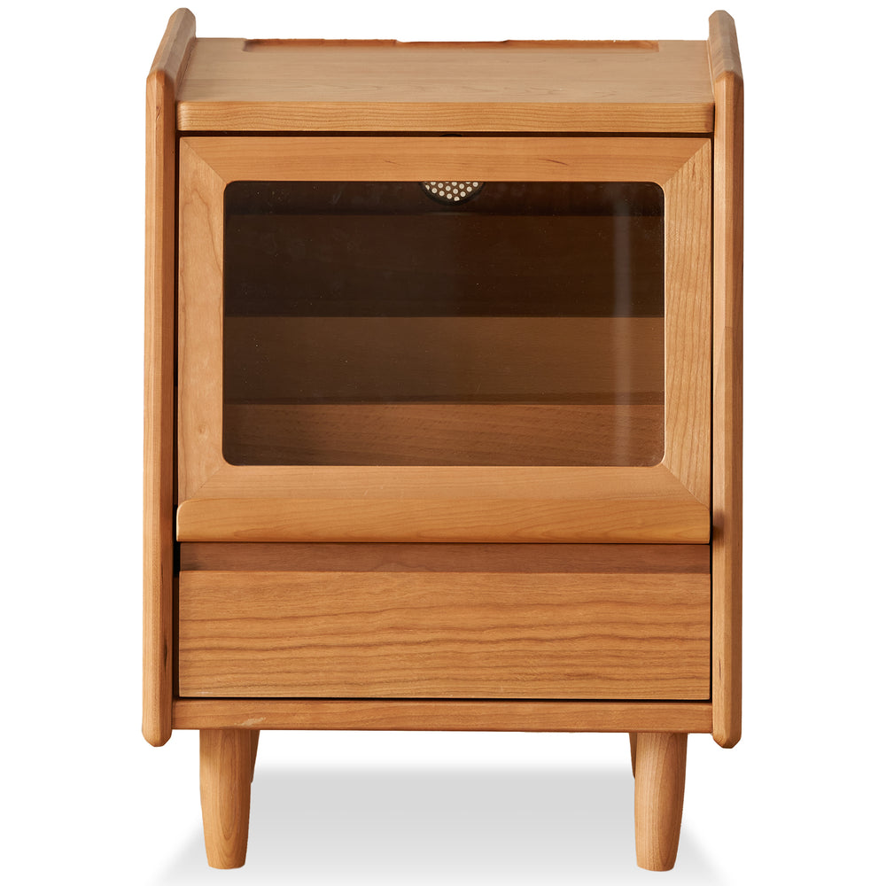 Scandinavian cherry wood side table shell conceptual design.
