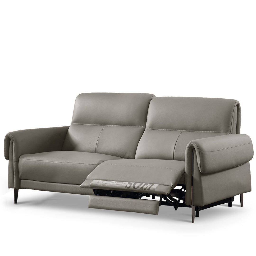 Modern genuine leather electric recliner sofa 2 seater cheers layered structure.