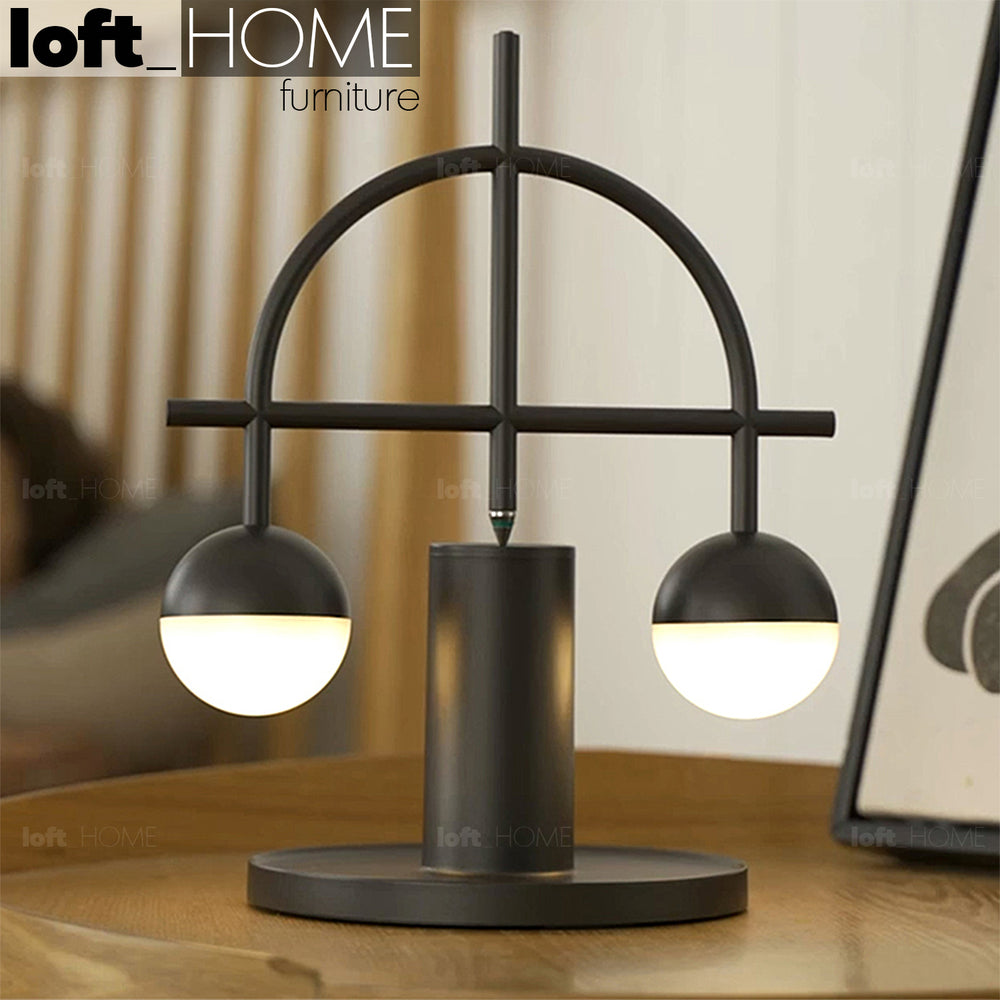 Modern Steel Charging Table Lamp BALANCE Primary Product