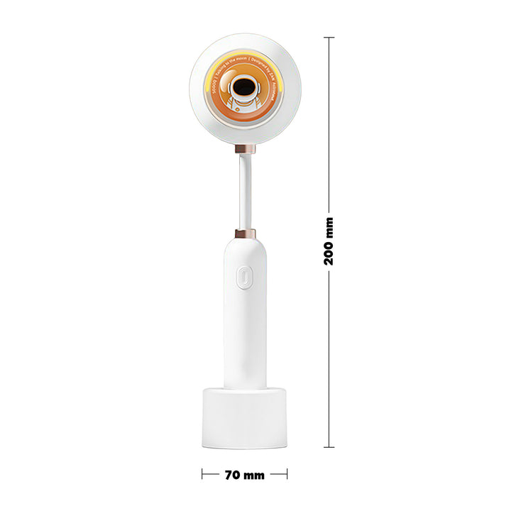 Modern Charging Lamp SUNSET Size Chart