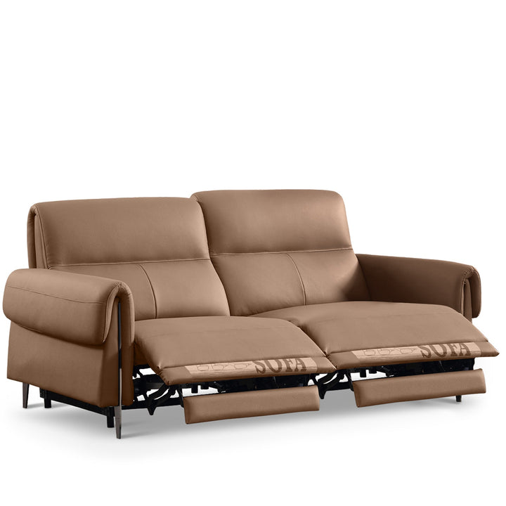 Modern genuine leather electric recliner sofa 2 seater cheers detail 1.