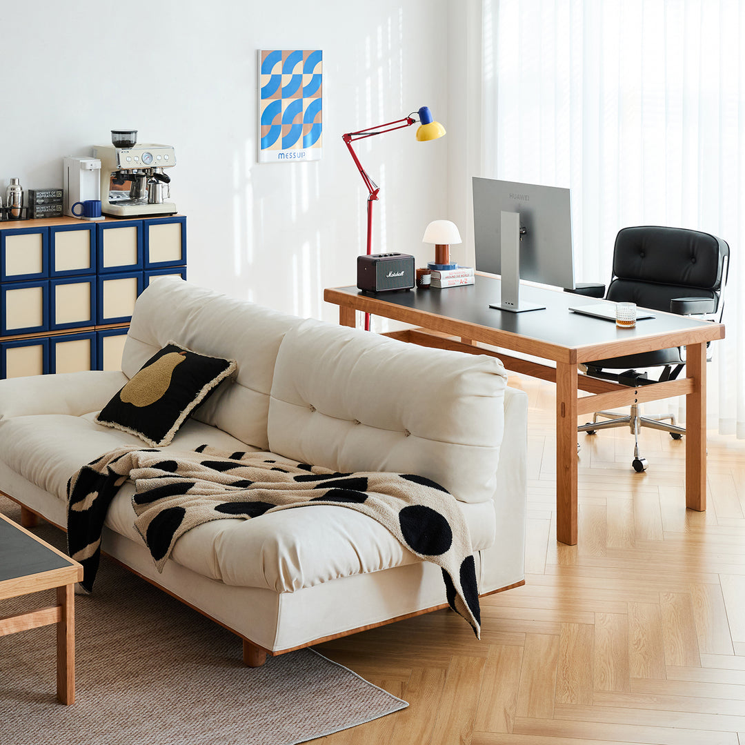 Scandinavian sintered stone dining table geshan in still life.