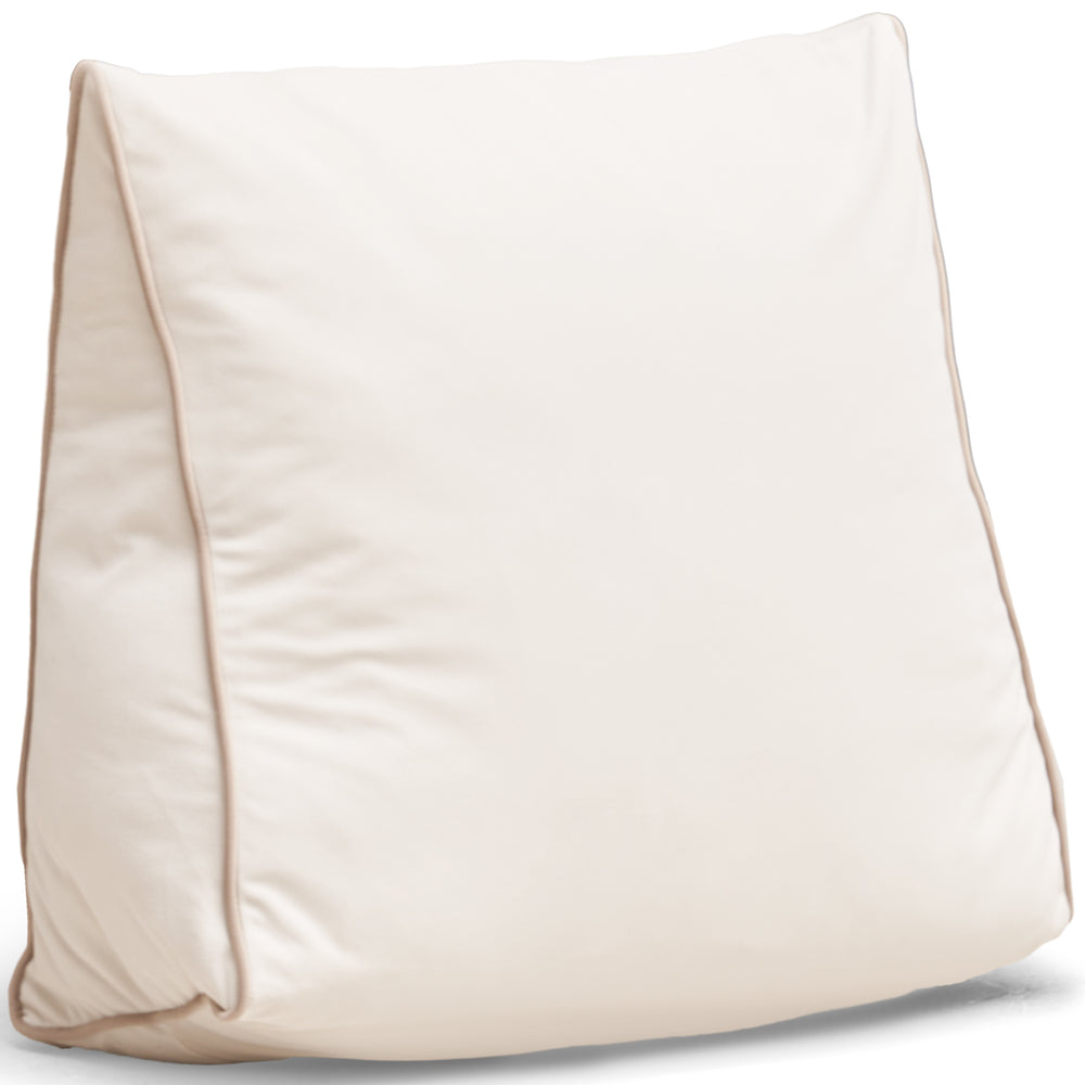 Modern cat scratch resistant fabric triangle rest pillow you in white background.