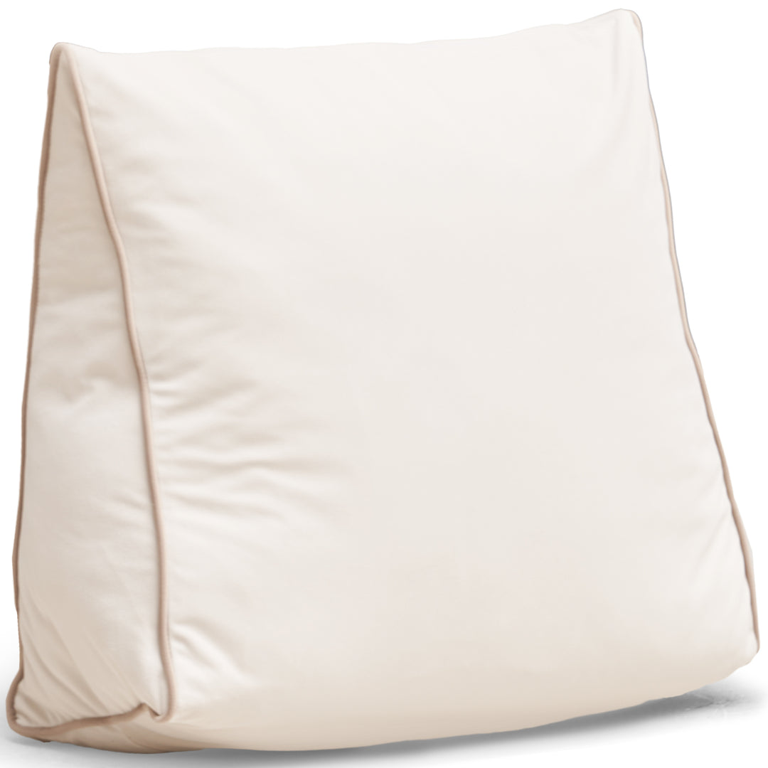 Modern cat scratch resistant fabric triangle rest pillow you in white background.