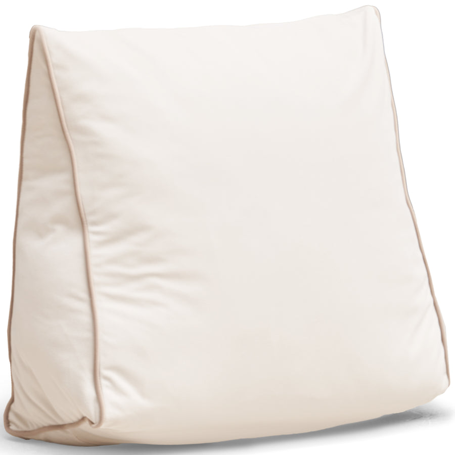 Modern cat scratch resistant fabric triangle rest pillow you in white background.