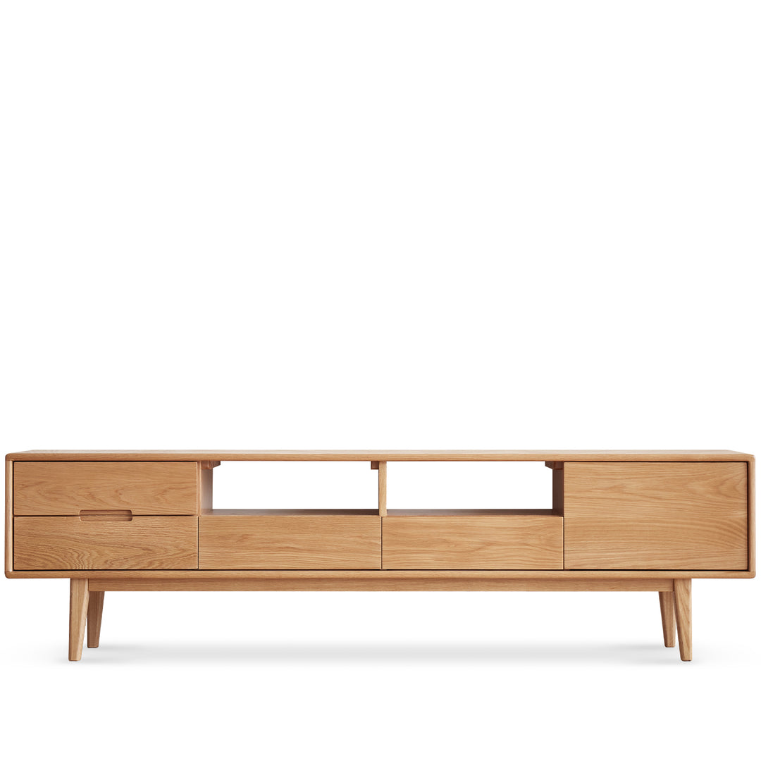 Scandinavian oak wood tv console berry environmental situation.