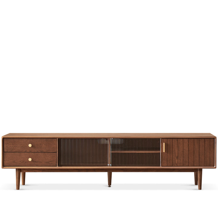 Scandinavian oak wood tv console danya walnut environmental situation.