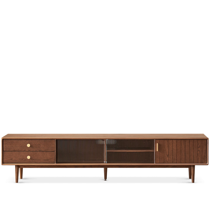 Scandinavian Oak Wood TV Console DANYA WALNUT