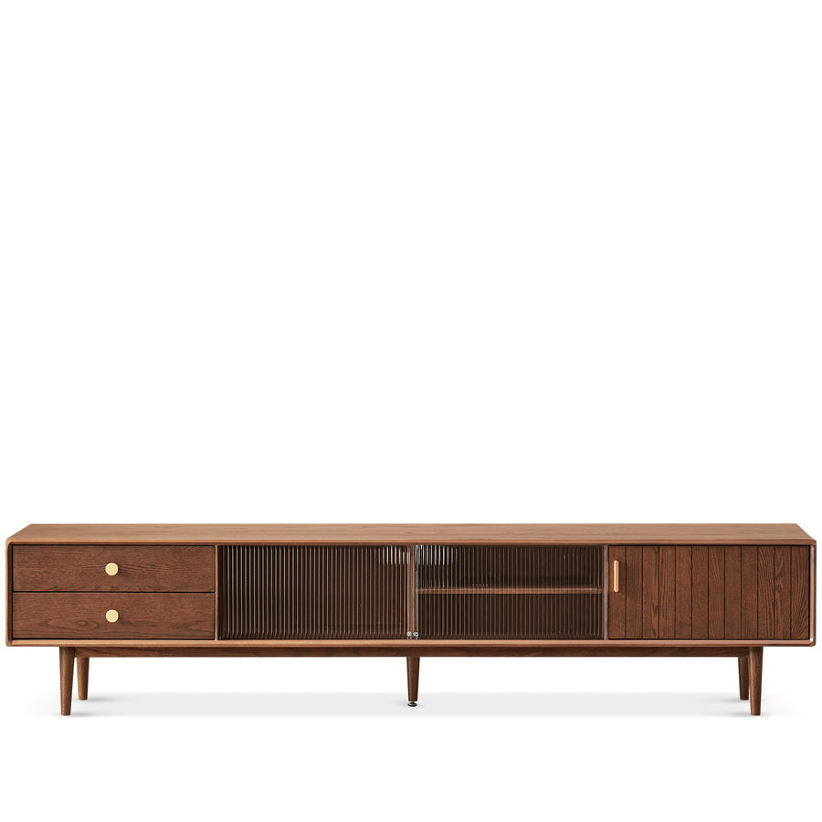 Scandinavian Oak Wood TV Console DANYA WALNUT