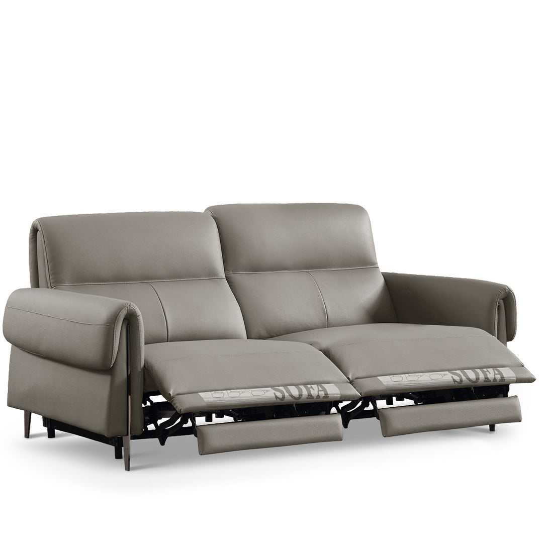 Modern genuine leather electric recliner sofa 2 seater cheers detail 3.