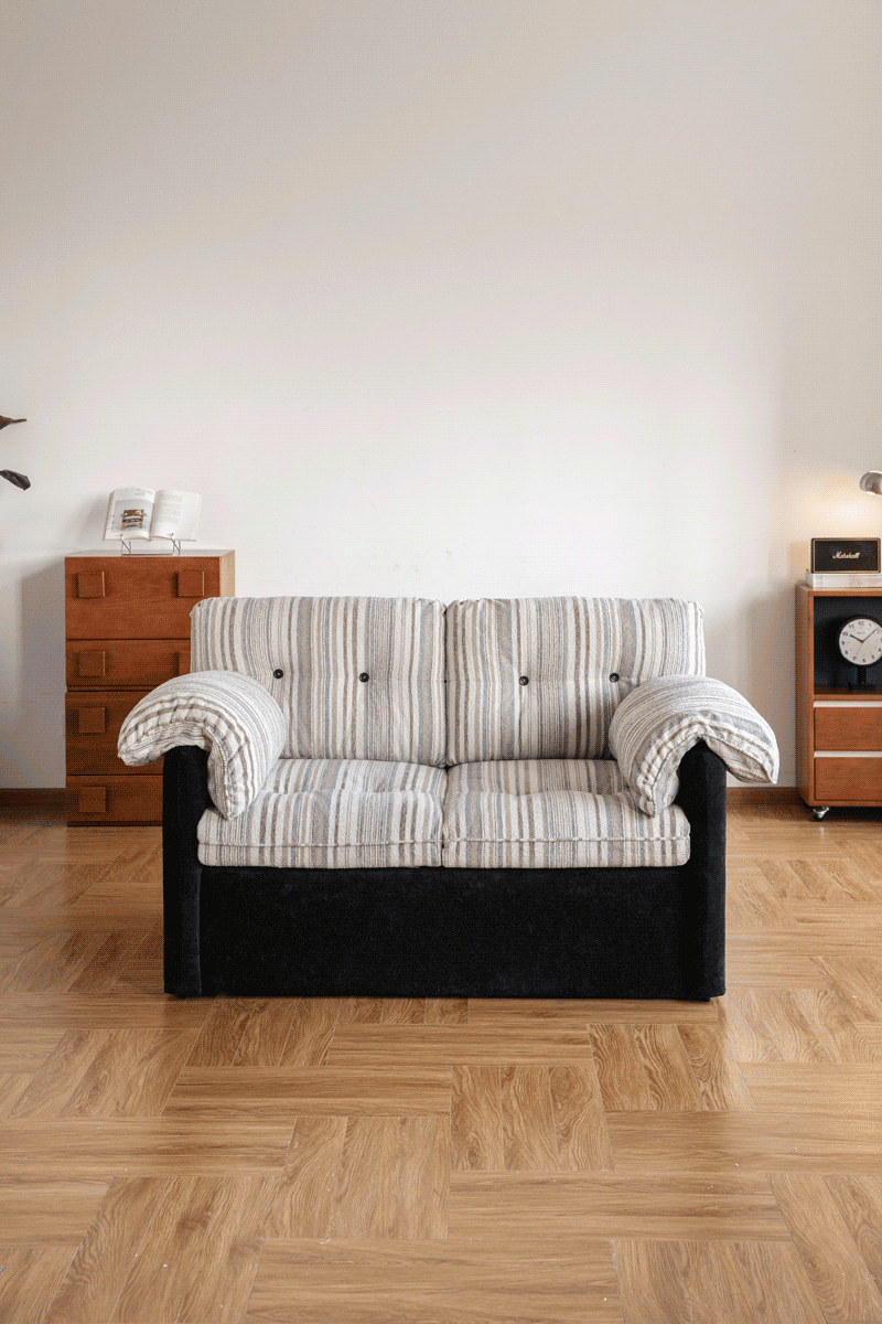 Vintage chenille velvet fabric 2 seater sofa bed ziru color swatches.