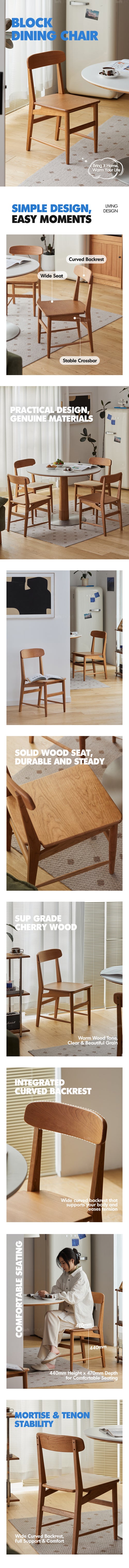 Scandinavian Cherry Wood Dining Chair MODO Good to Know Preview-1