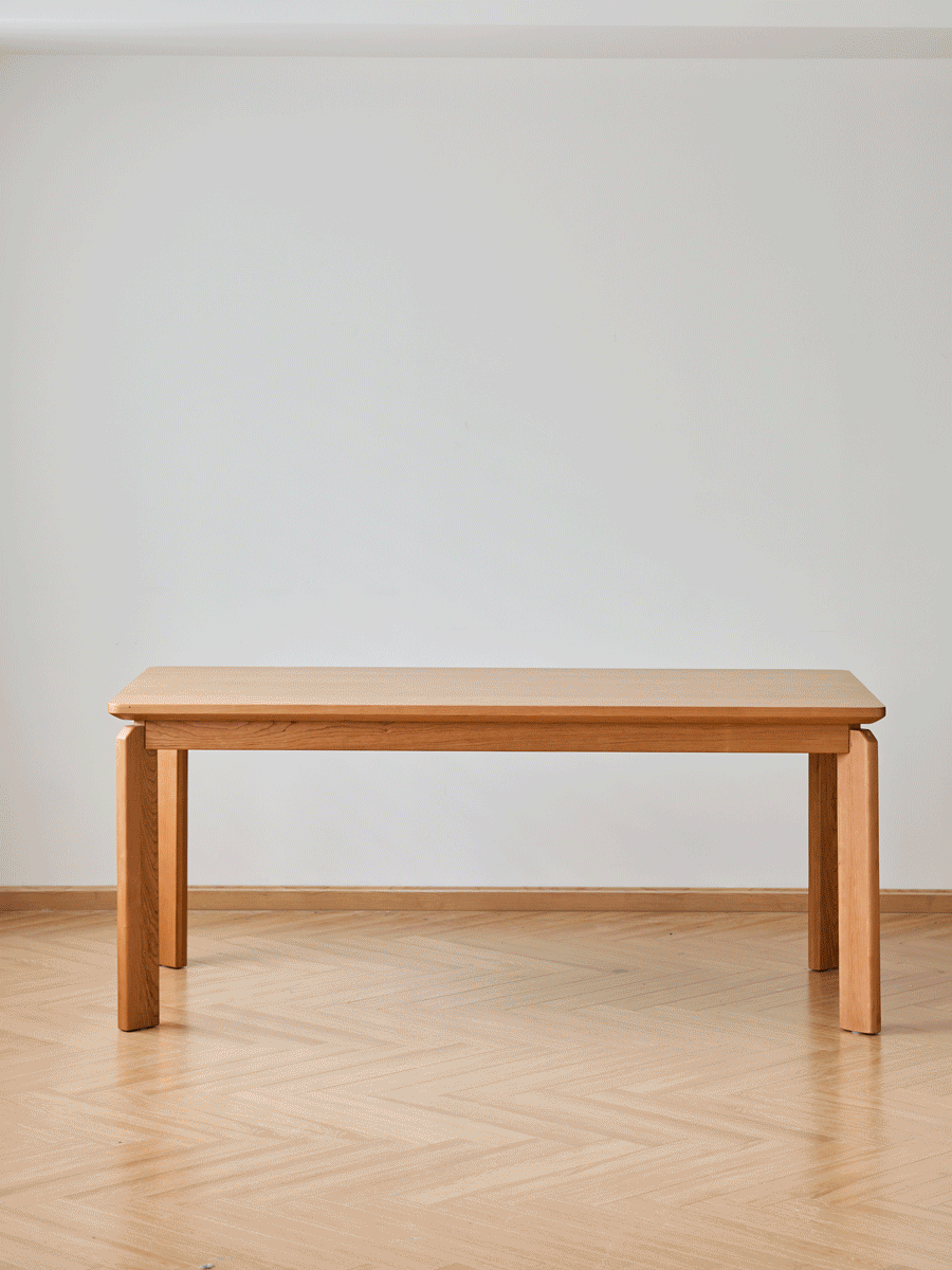 Scandinavian Cherry Wood Dining Table SQUARE