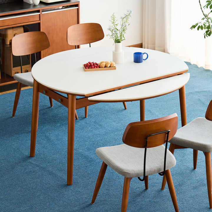 Vintage sintered stone extendable dining table minima primary product view.