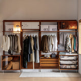 Bauhaus boxwood modular hanging wall shelf system muse wardrobe primary product view.