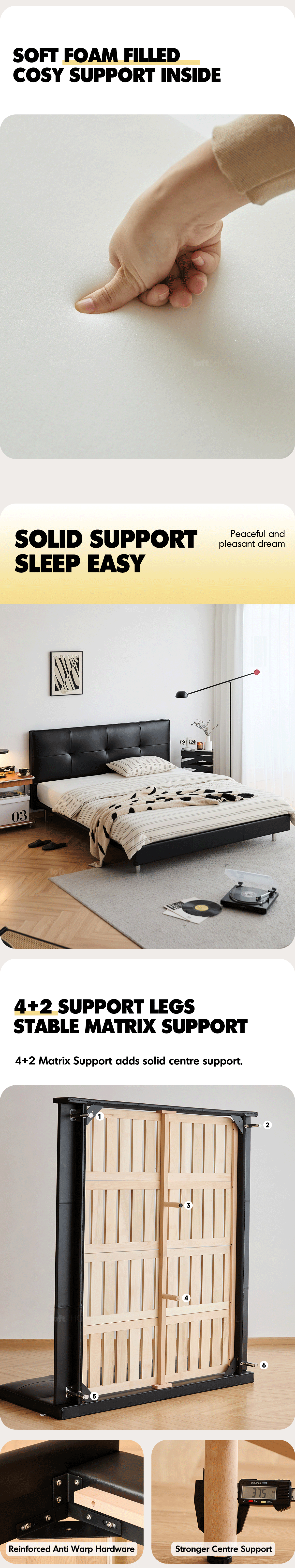 Bauhaus Genuine Leather Bed SKILLFUL Good to Know - 9