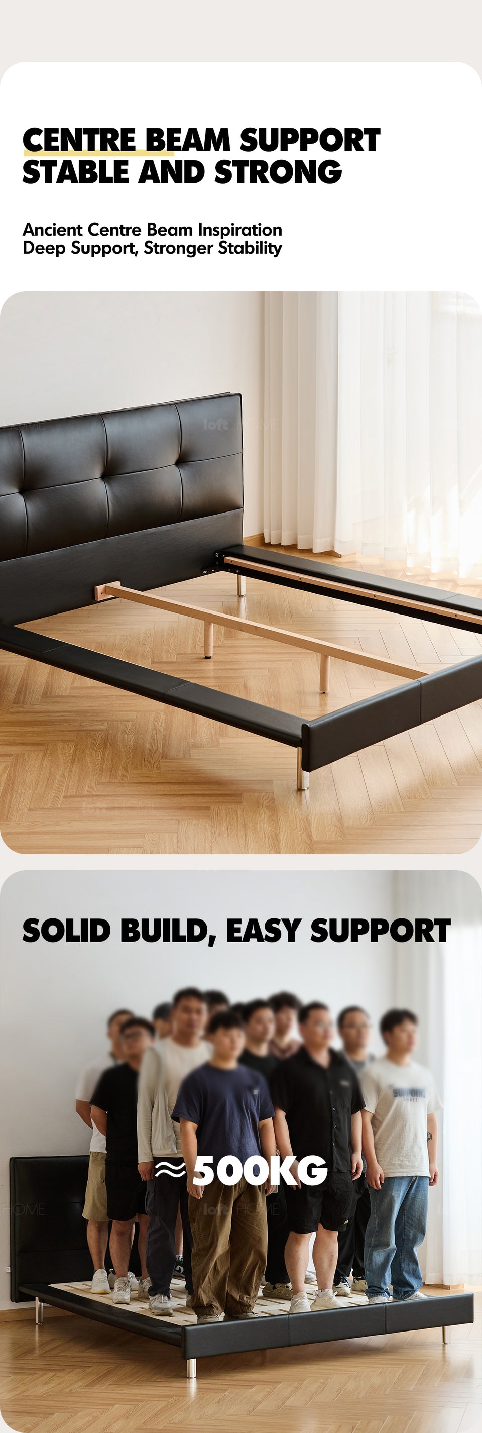 Bauhaus Genuine Leather Bed SKILLFUL More Details and Instruction_11
