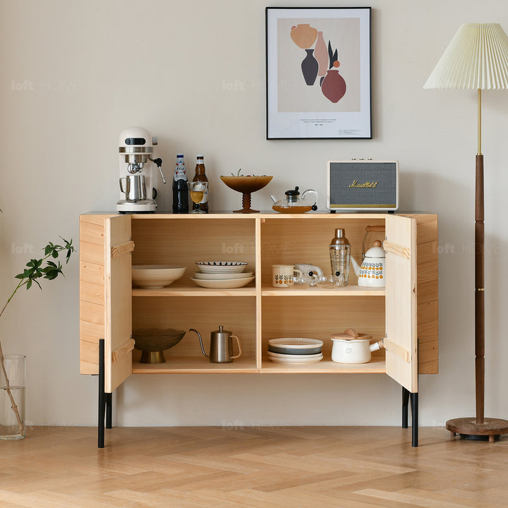 Scandinavian Wood Storage Cabinet CHEVRON Life Style