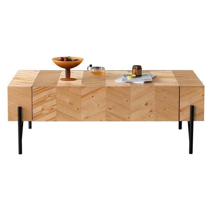 Scandinavian Wood Coffee Table CHEVRON Environmental
