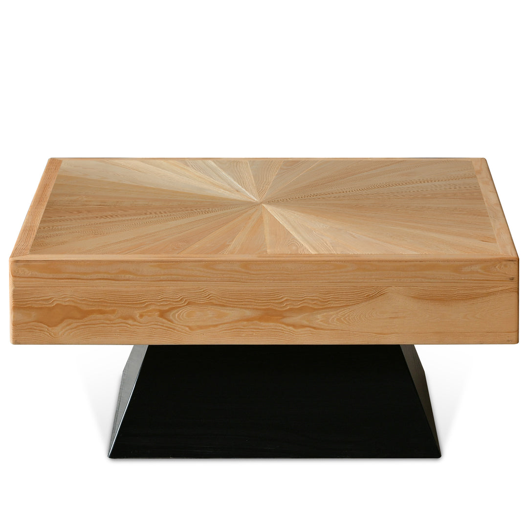 Scandinavian Wood Coffee Table RADIAL White Background