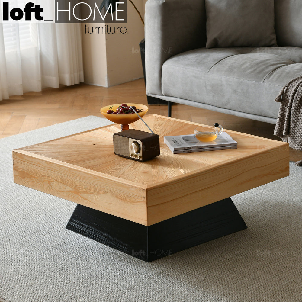 Scandinavian Wood Coffee Table RADIAL Primary Product