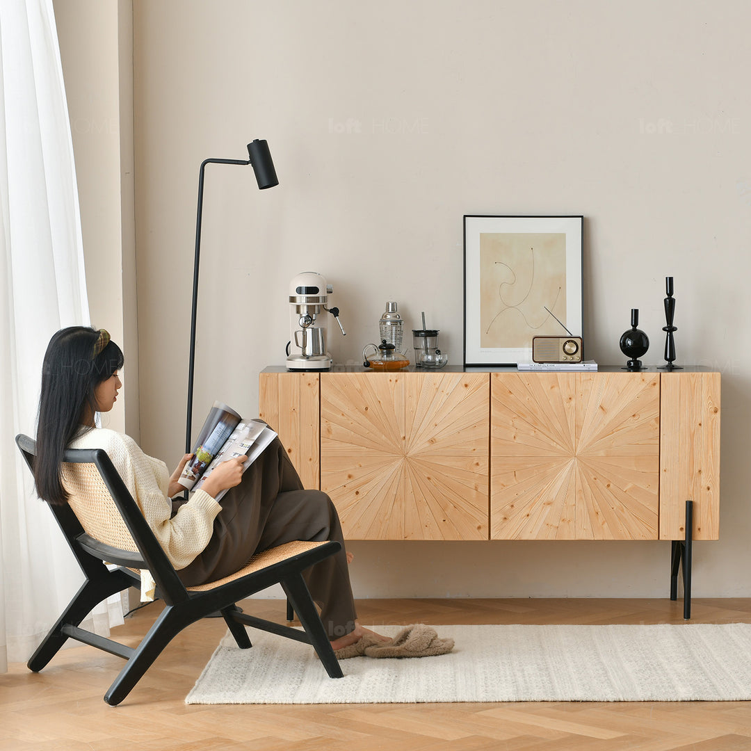 Scandinavian Wood Side Cabinet RADIAL Color Variant